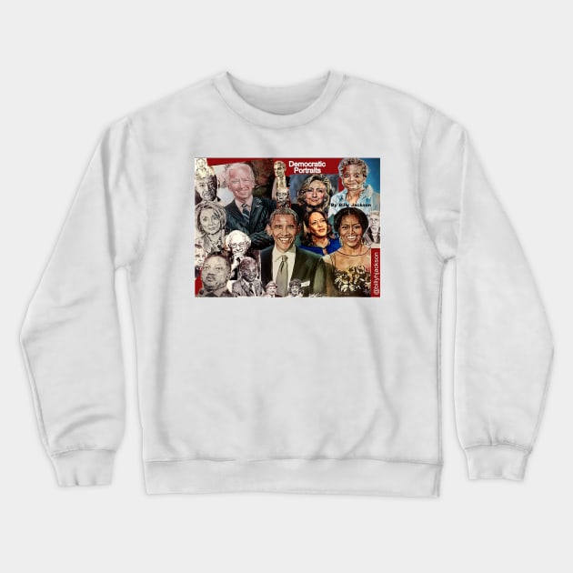 Democrats United Crewneck Sweatshirt by billyhjackson86